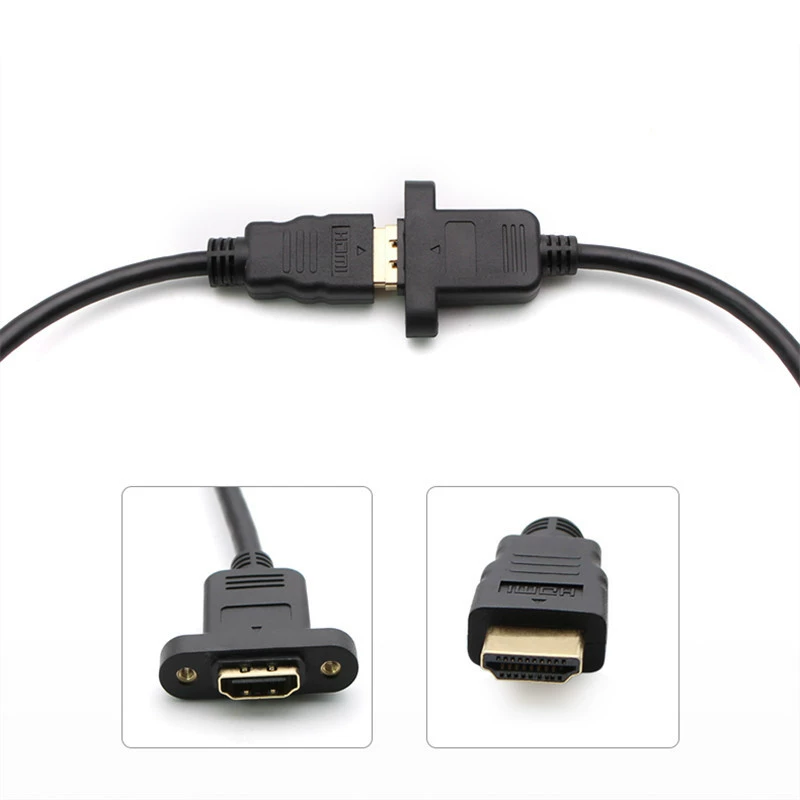 Расширительная линия Yongwei HDMI Public на материнскую плату с винтовыми отверстиями уха, может быть закреплена, перегородка, версия 1.4, 4K30Гц, линия высокого разрешения