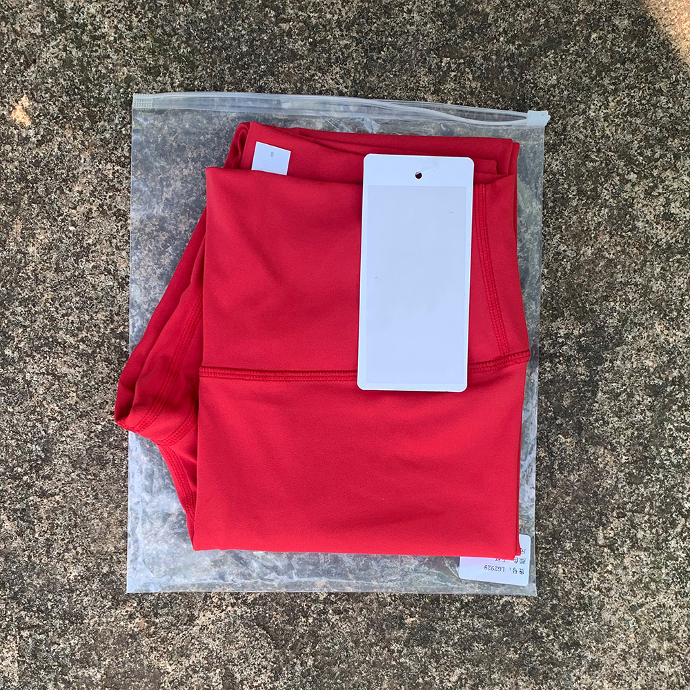 LULU ヨガパンツ 両面起毛 スリムフィット ヌード ハイウエスト スポーツパンツ 高弾性 桃尻 吸湿通気性 9点パンツ