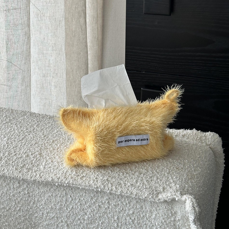 オリジナルの純色の羽糸のティッシュの袋の家庭は紙袋のベッドの頭の収納袋を引き出して飾ります。