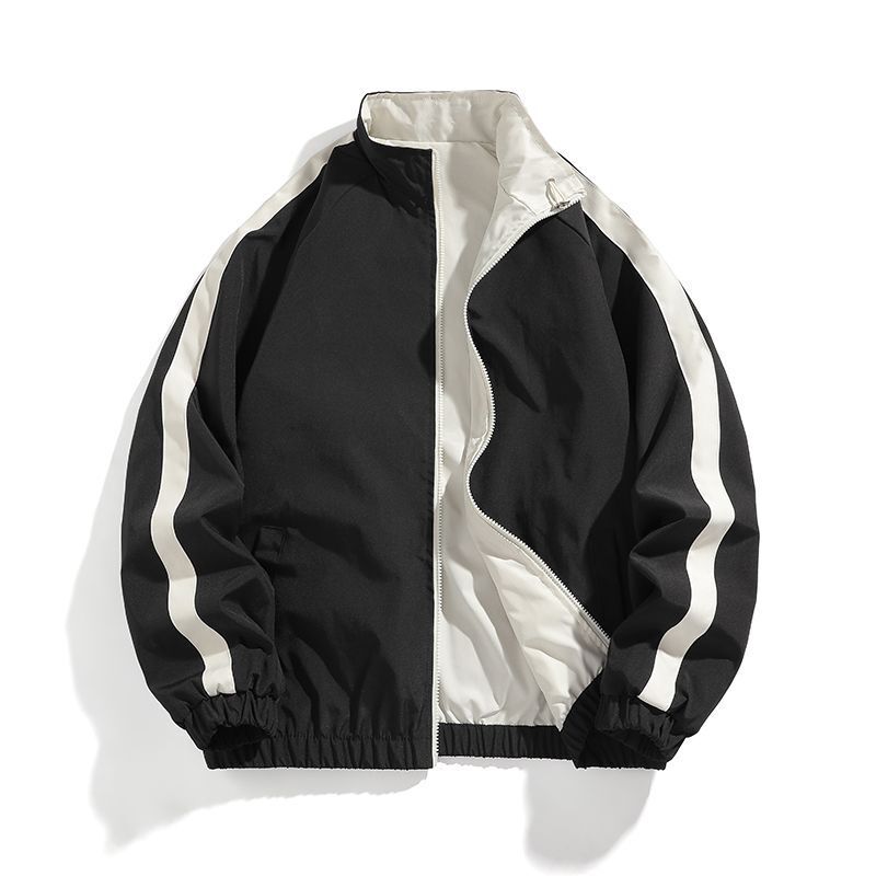 Jacket Men's Spring and Autumn 2024 New Autumn Wear Double-sided Wear Sports Casual Waterproof Jacket for Men Jacket Men's Spring and Autumn 2024 New Autumn Wear Double-sided Wear Sports Casual Waterproof Jacket for Men