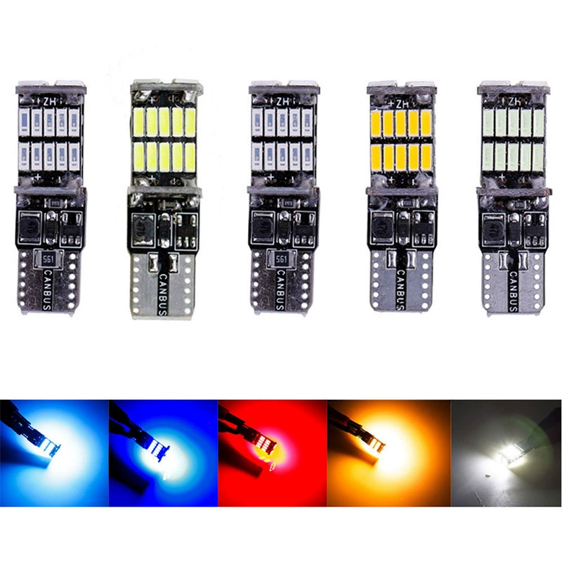 Декодирующая светодиодная панель на широком свете T15 T10 4014 26smd светильник для номера Canbus чтения W5W