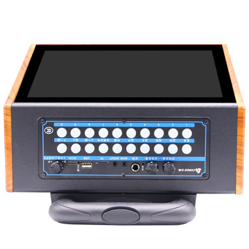 Xinfei A05 square dance video audio outdoor trolley speaker with 13-inch display screen with wireless microphone Bluetooth