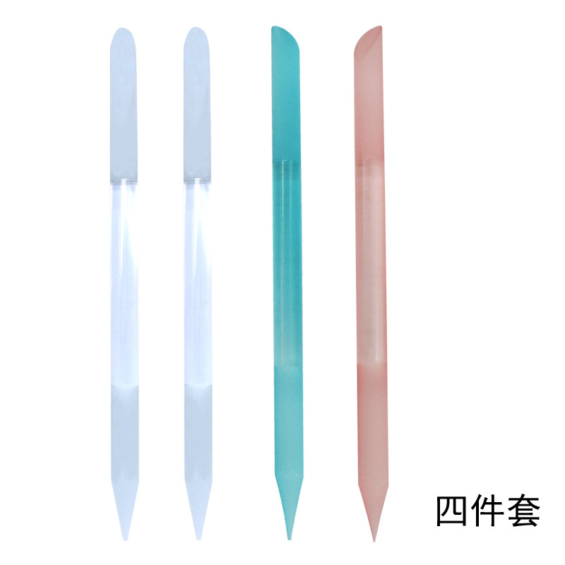 Grabado cilíndrico de arena de vidrio lima de uñas pulido de uñas de vidrio HERRAMIENTA DE MANICURA