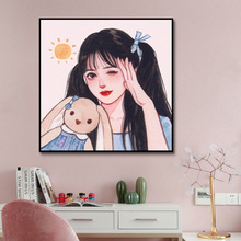 Ψ��С����Ů��ͷ�� diy�����ͻ��ֻ���ɫ��ѹװ�λ� �����Ͳʻ�