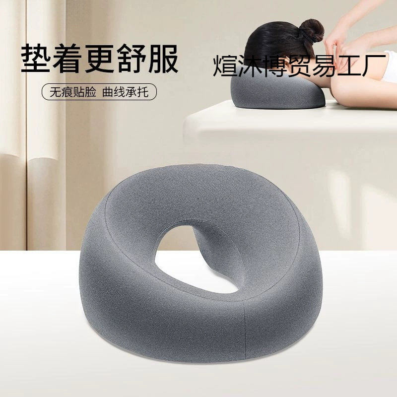 Больничная подушка, массажная кровать, подушка для лица с отверстием, подушка из пены с эффектом памяти, полиэстеровый хлопок, современный и простой.