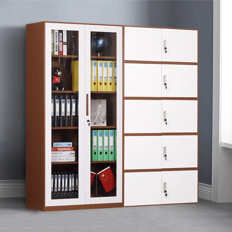 Gabinete de archivos de acero grueso gabinete de almacenamiento gabinete de oficina desmontaje tipo cajón gabinete bajo puerta de vidrio gabinete fábrica de venta directa