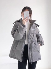 2023韩系加厚棉服冬季新款女外套oversize短款棉袄小众面包服棉衣