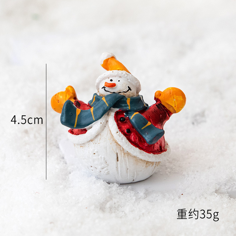 クリスマス装飾品雪だるま老人小公仔デスクトップ装飾シーン配置撮影道具クリスマス装飾|undefined