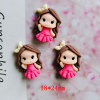 Cartoon resin for princess with accessories, children's cute hair accessory