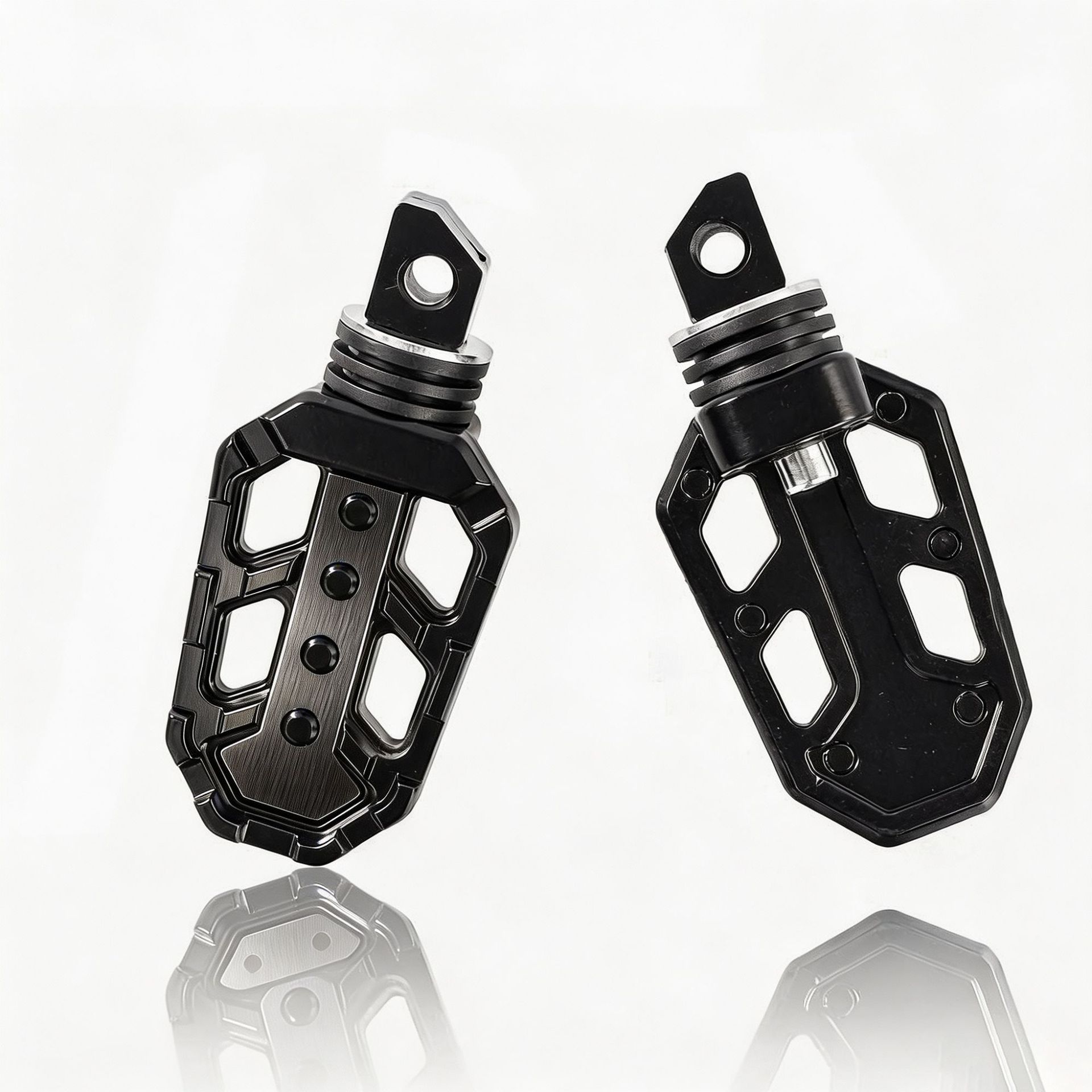 Motorcycle Cnc Aluminum Alloy Colorful Non-Slip Universal Footrests, Off-Road Vehicle Modified Adjustable Angle Foot Pedal Accessories
