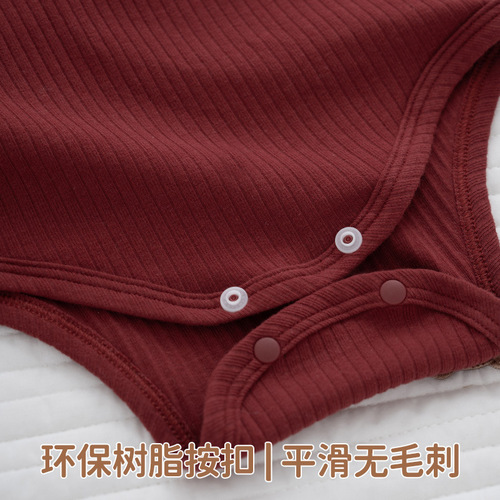 Baby Infant Spring and Summer Baby Diaper Pants Newborn Baby Red Hundred Days Full Moon Clothes Celebratory Long-Sleeved Triangle Harem Pants 