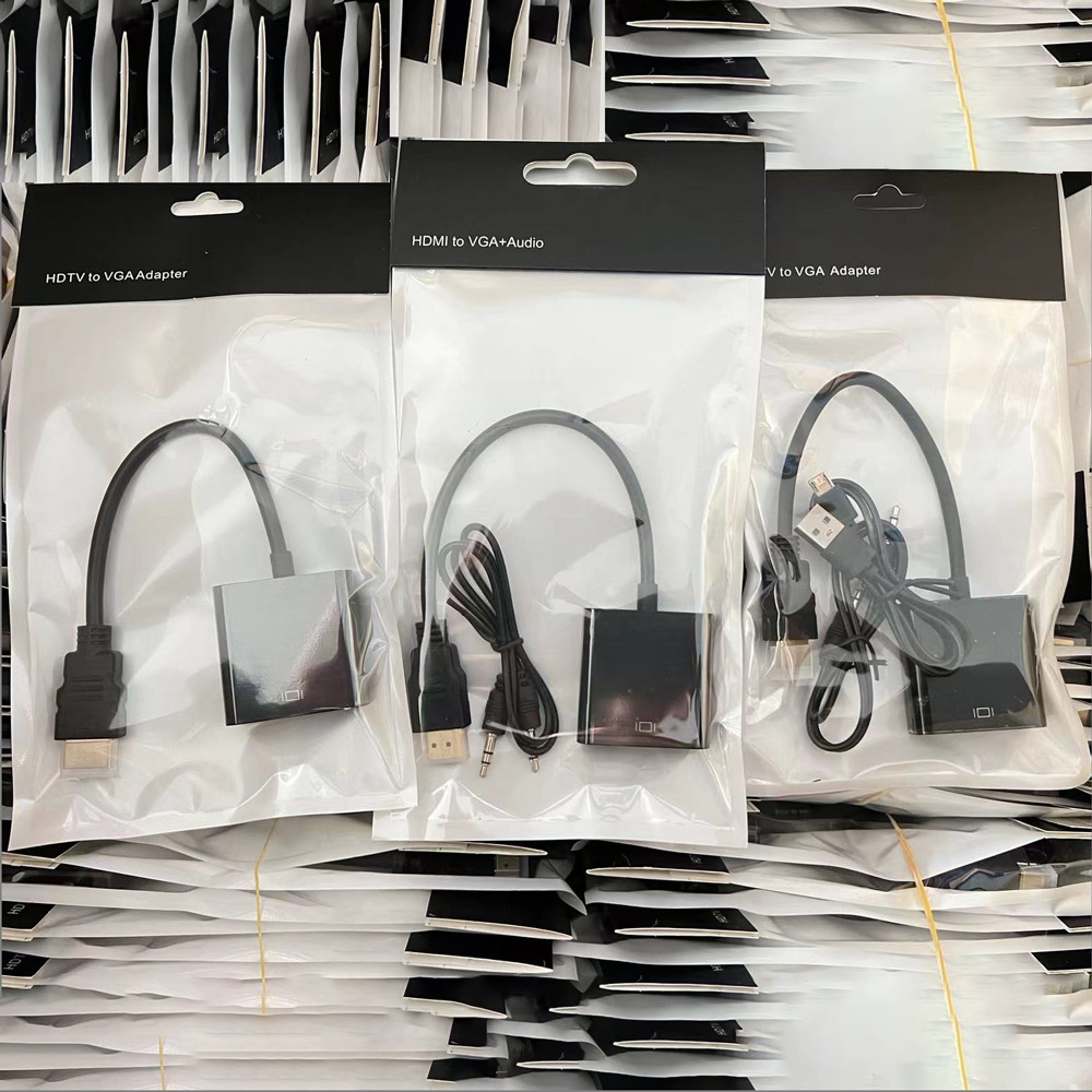 Cable adaptador HDMI a VGA con adaptador HD 1080P para portátil con alimentación de audio convertidor HDMI/vga