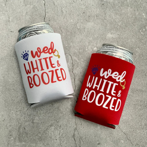 Single Date Party Red Diving Material Pull-Tab Coke Cup Cover Wedding Party Birthday Festival