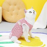 Pet Cat Jesuel Cat после родов, операции на одежде, противоречивой и Weeaear 23 полосатая кошка Jesuel Clothing