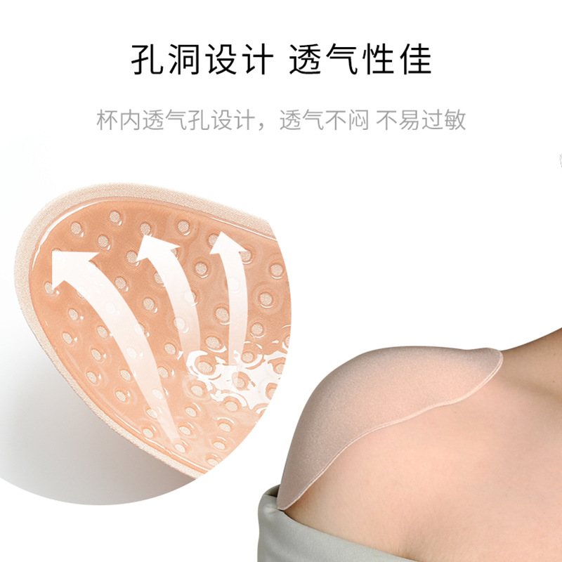 Hermosa almohadilla de hombro elegante artefacto ángulo recto de las mujeres autoadhesivo de silicona invisible ligero transpirable antideslizante hombro estrecho hombro pegatinas soporte de hombro deformado fábrica