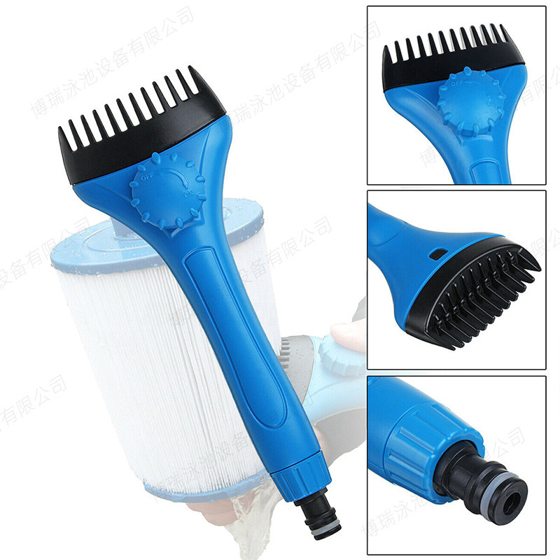 Equipo de limpieza de piscinas directo de fábrica elemento de filtro de núcleo de papel cepillo de limpieza limpiador herramienta de lavado de elemento de filtro de mano