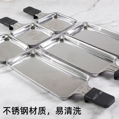 Stainless steel double-layer electric rotisserie with Korean-style hand rotisserie plate barbecue accessories
