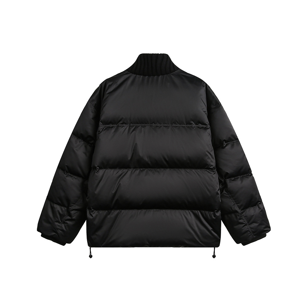 Winter small design Japanese solid color retro keep warm down jacket