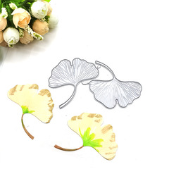 Scrapbooking DIY cutting die, carbon steel die, floral die template, rattan card ginkgo leaf