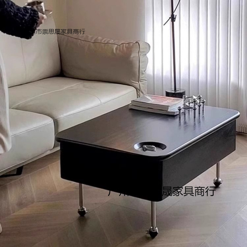 リフトアップコーヒーテーブルをダイニングテーブルに変える、小型家庭用可動折りたたみテーブル、リビングルームホーム伸縮式サイドテーブル、ホイール付きカート|undefined