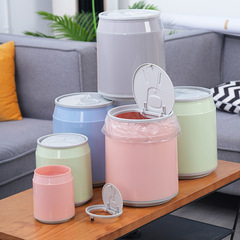 缶ゴミ箱プッシュ式プラスチックゴミ箱車内ゴミ箱デスクトップゴミ箱収納桶紙かご
