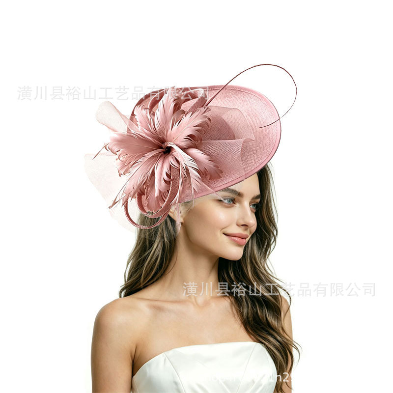 Cross-border best-selling handmade headpiece, small fascinator, hair accessory for the Horse Racing Festival, vintage hair accessory, cheongsam headpiece accessory