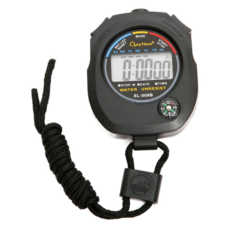 Factory Direct Electronic sports stopwatch timer coach referee dedicated double row memory running watch