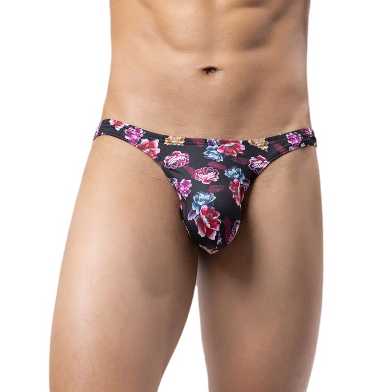 Una pieza de bikini para hombres, trozos cool, impresión de cintura baja sexy, Amazon