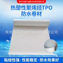 热塑性聚烯烃tpo自粘防水卷材光板背衬加筋外露高分子tpo防水材料
