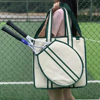 Amazon Большая емкость теннисная сумка на открытом воздухе Спортивная сумка через плечо Ручная сумка для бадминтона Многофункциональная сумка