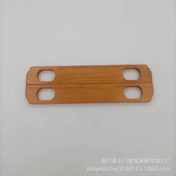 Bag Hand-holding Accessories In-Line Perforated Magnetic Buckle Solid Wood Long Wood Pieces Wood Handle Wooden Handle DIY Bag Accessories