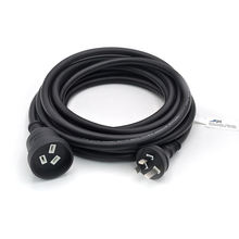 IP20单相250V 10A H05VV-F普通型澳大利亚标准扩展插头电源线