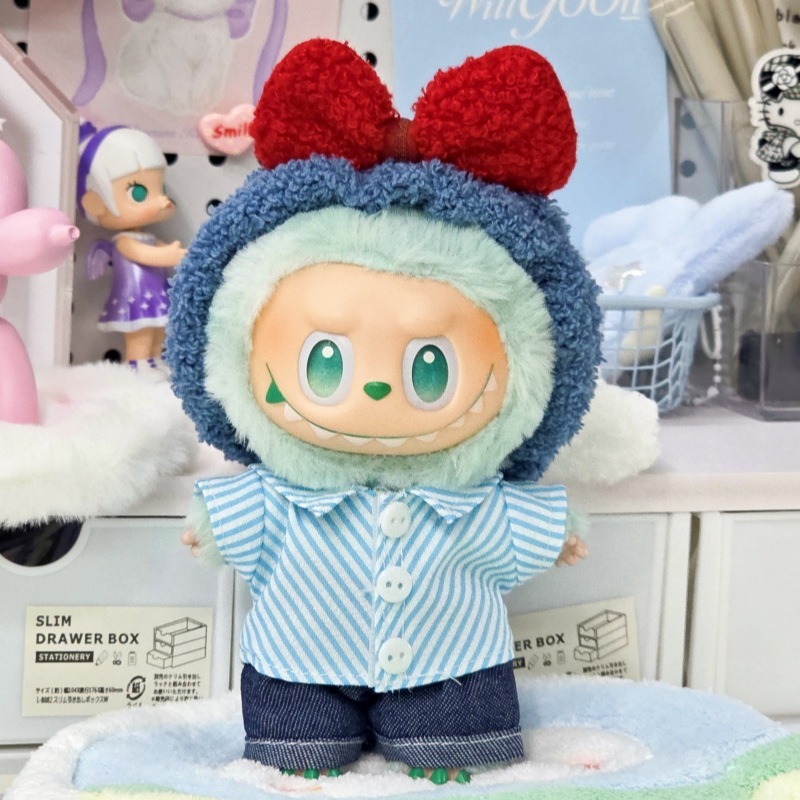 仅衣服适用于拉布布娃衣一二三代labubu挂件公仔可穿新品娃衣套装|undefined