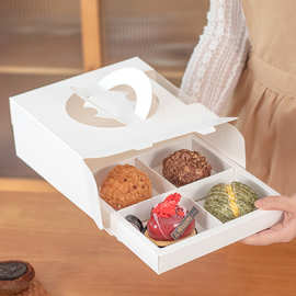 ins风手提盒子马卡龙蛋糕野餐露营甜点下午茶外卖蛋糕甜品包装盒