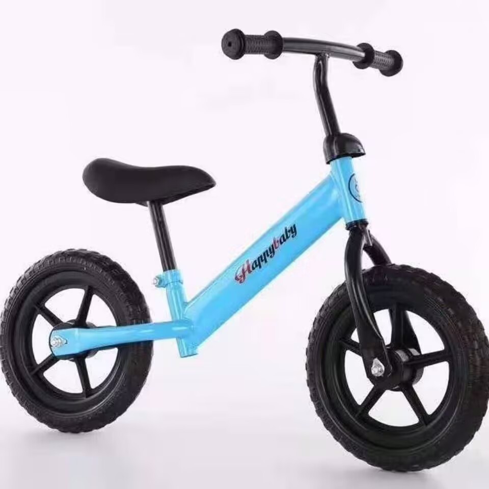 Bicicletas de equilibrio para niños sin pedal, bicicletas de dos ruedas, 12 pulgadas sin inflar para bebés pequeños, gran descuento