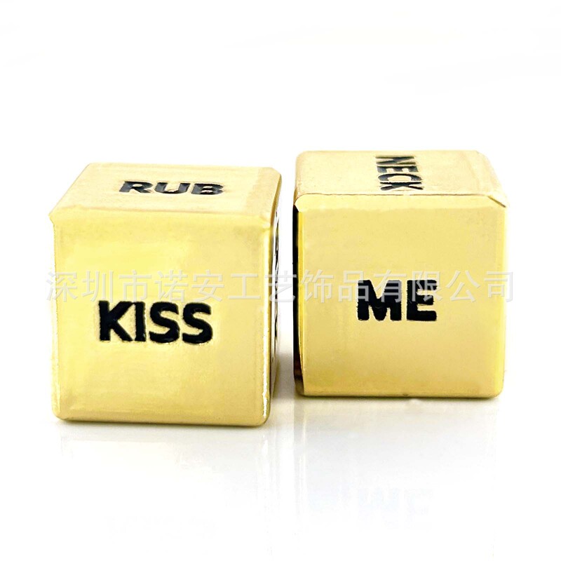 Lover special dice suit solid metal sexy dice Valentine's Day gift dice intimate relationship dice