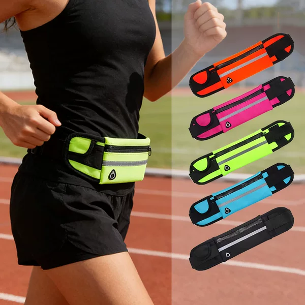 Creative Sports and Leisure Waist Bag, Waterproof and Shockproof, Close-Fitting Mobile Phone Bag, Outdoor Cycling and Running, Large-Capacity Close-Fitting Waist Bag