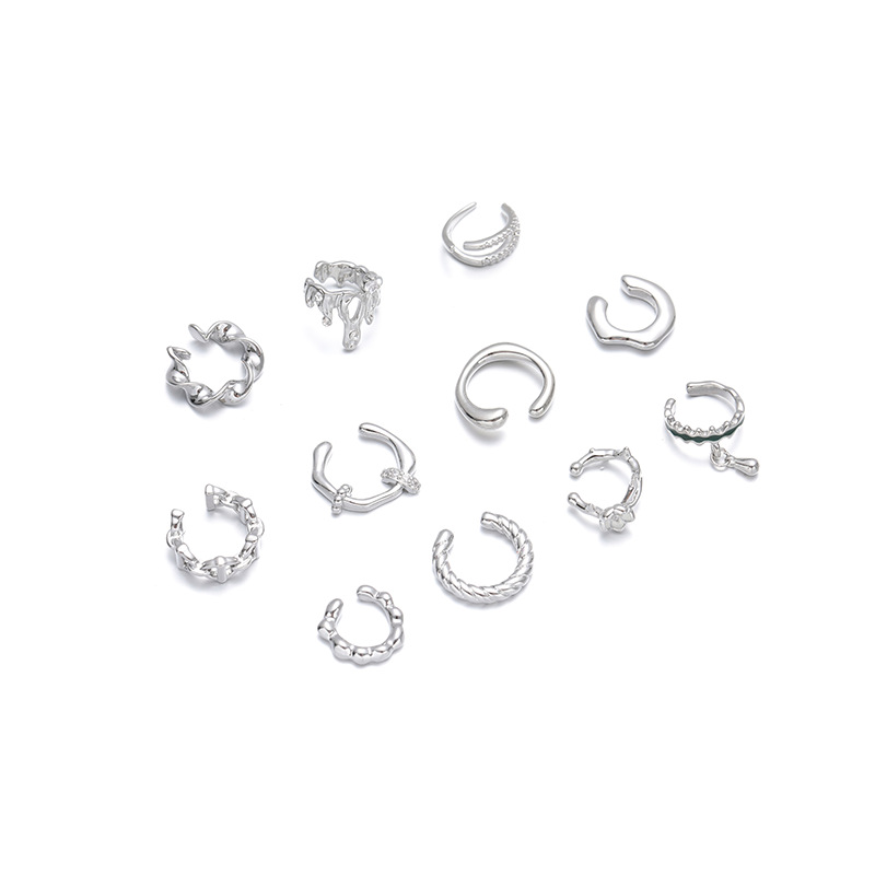 Boucles d'oreilles clips minimalistes pour oreilles non percées_voghion.com