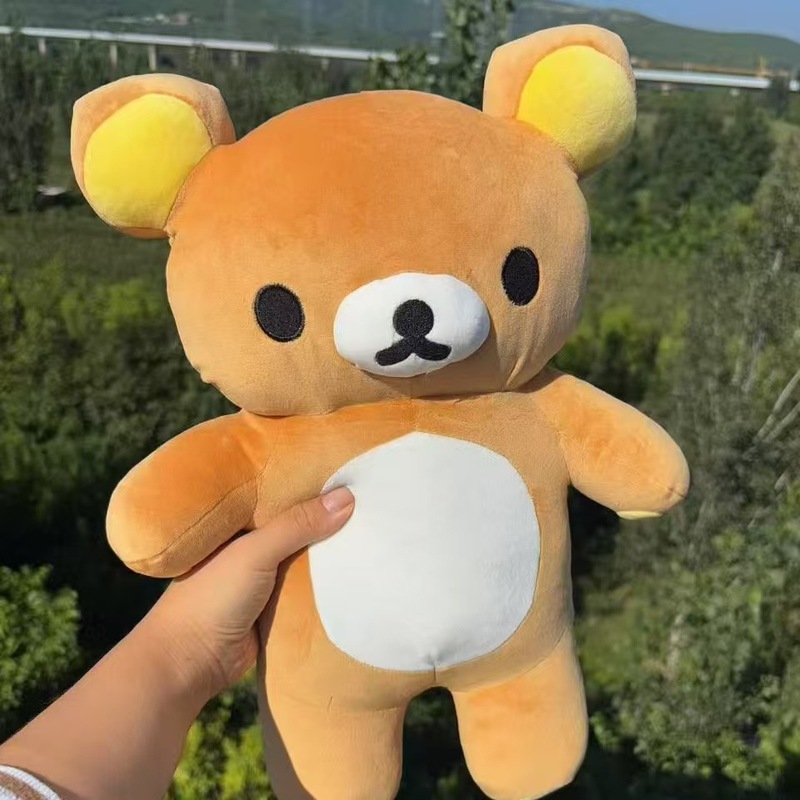 高品质轻松熊大号公仔抱枕毛绒玩偶柔软可爱萌趣陪伴棕熊卧室礼物|undefined