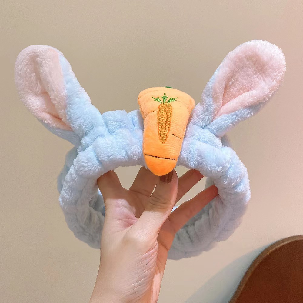 Estilo coreano estudiante lindo diadema tocado accesorios para el cabello pequeño animal Banda para el cabello de las mujeres lavado de cara simple máscara diadema