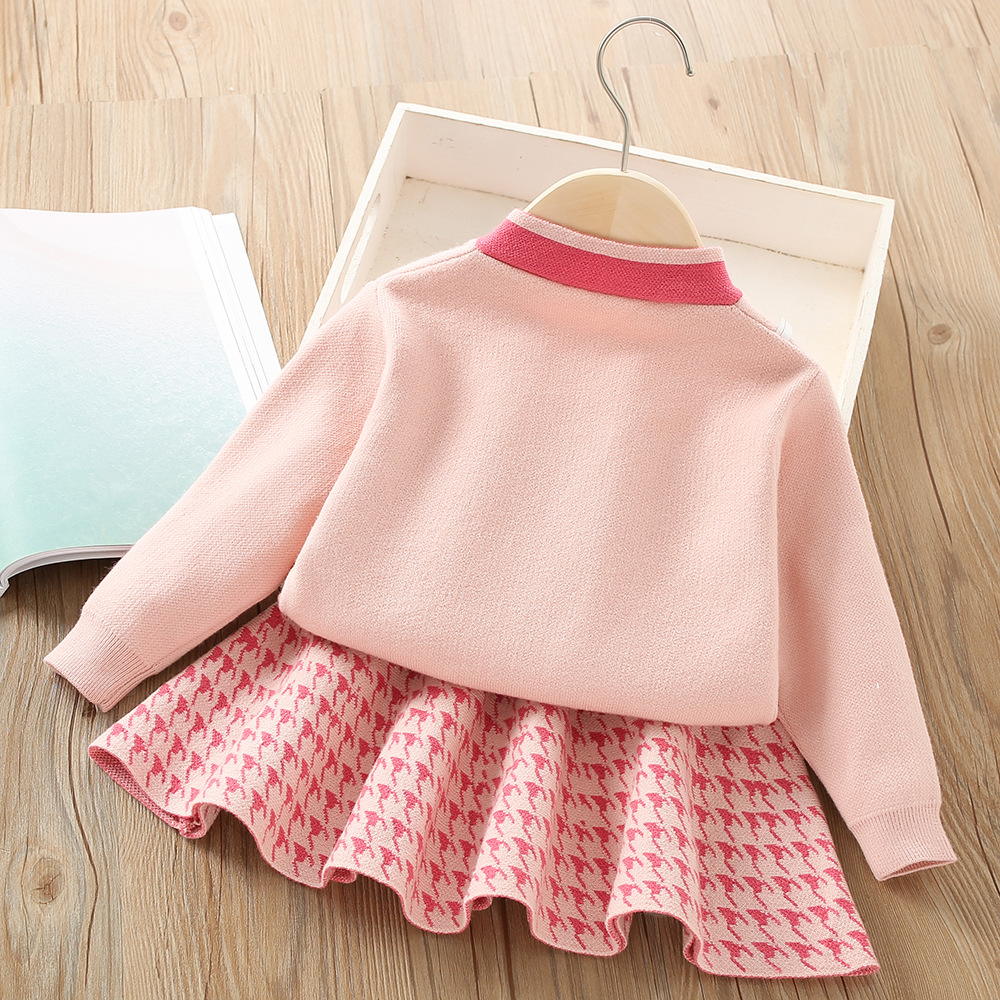 Cute Bow Knot Polyacrylonitrile Fiber Girls Clothing Sets display picture 4