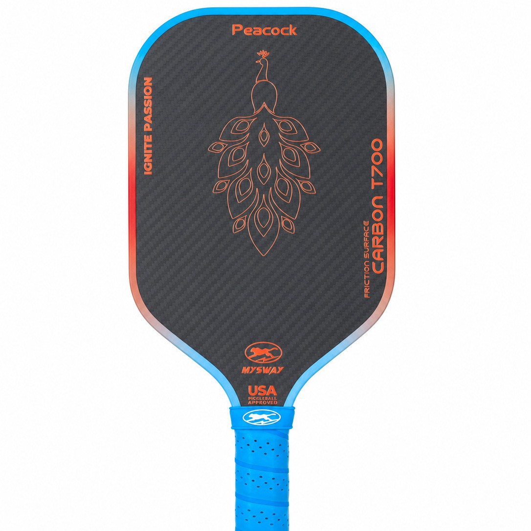 Cross-border exclusive carbon fiber pickleball paddles with honeycomb core and matte finish, professional factory direct sales