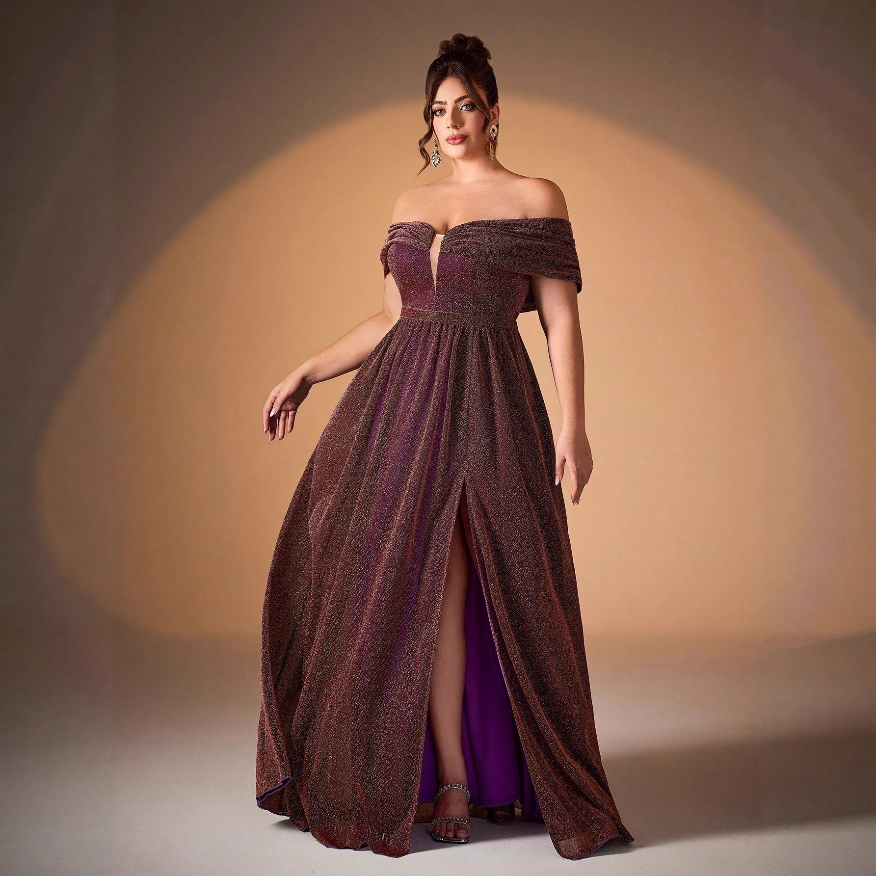Aliexpress nuevo vestido de noche de hombro de alta gama, vestido de baile de alta calidad, vestido de gran tamaño para mujeres