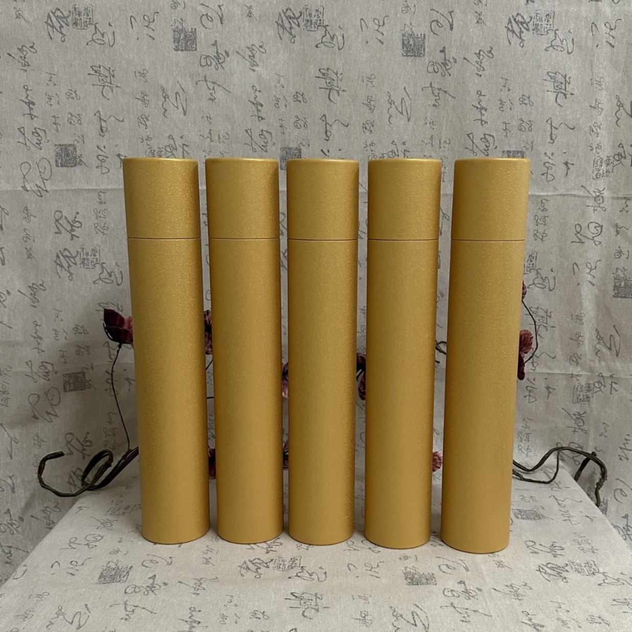 竹签香39.5cm的纯纸空白罐  约500克装空白纸筒纸罐