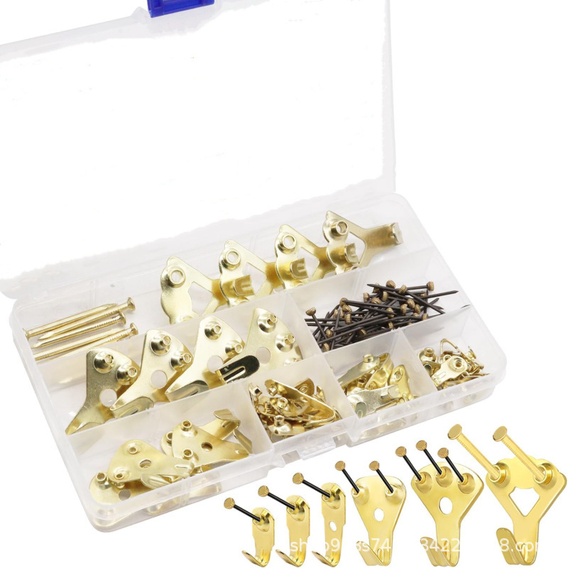 Cross-border 103 heavy-duty picture hook kit hardware 10-100 pounds picture hook with nails photo frame picture Cross-border 103 heavy-duty picture hook kit hardware 10-100 pounds picture hook with nails photo frame picture