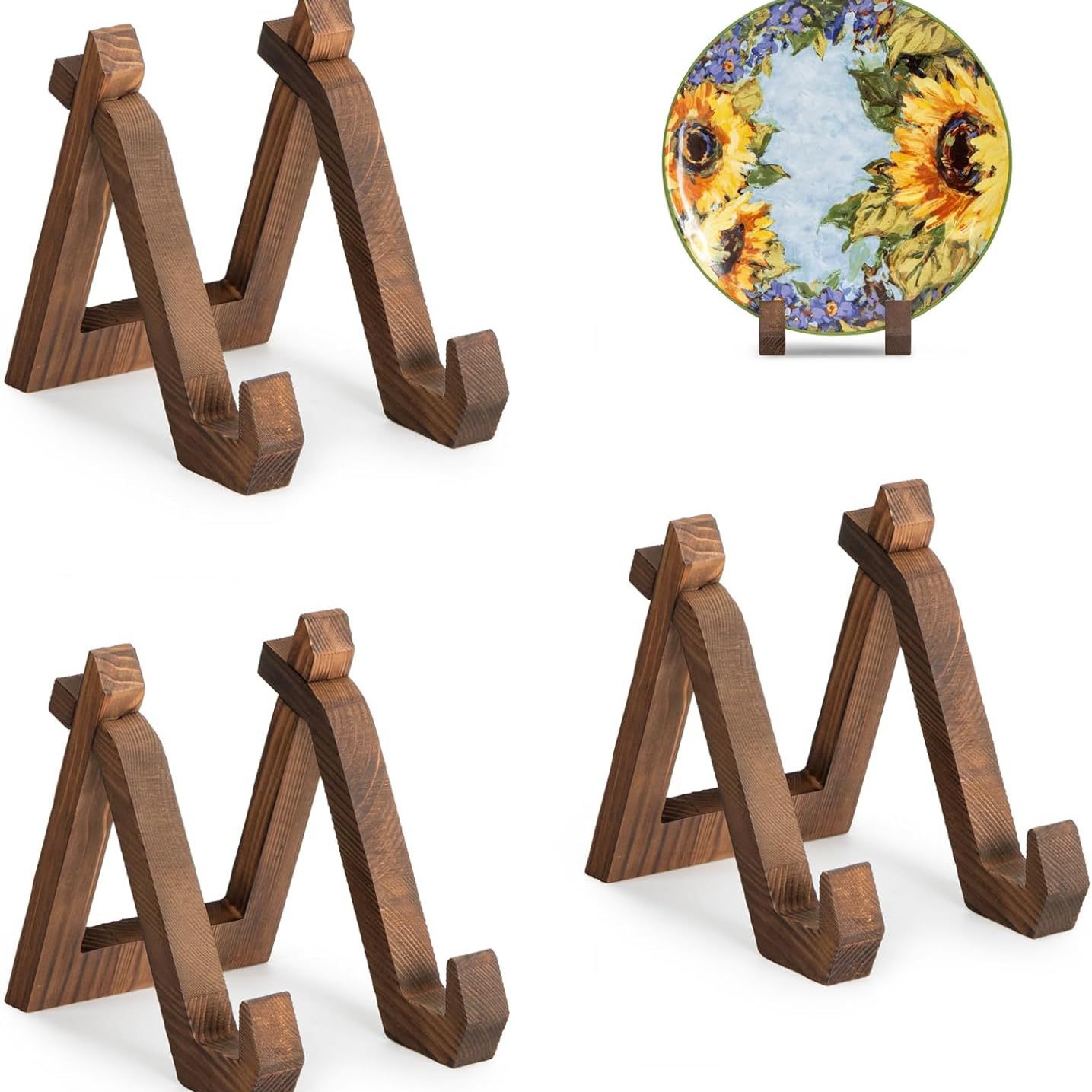 Marco de fotos de madera Soporte de base de mesa de decoración antigua Soporte de base Mostrador de cocina Marco de cocina de madera maciza