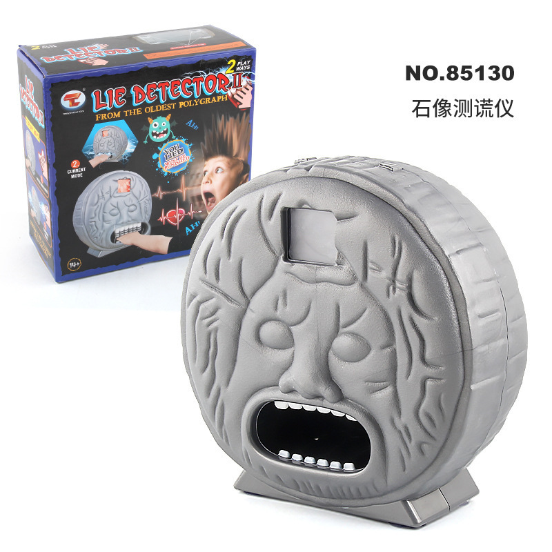 Transfronterizo en miniatura de choque eléctrico detector de mentiras truco de choque eléctrico verdad y aventura mentira instrumento latido del corazón partido juego de mesa juguete