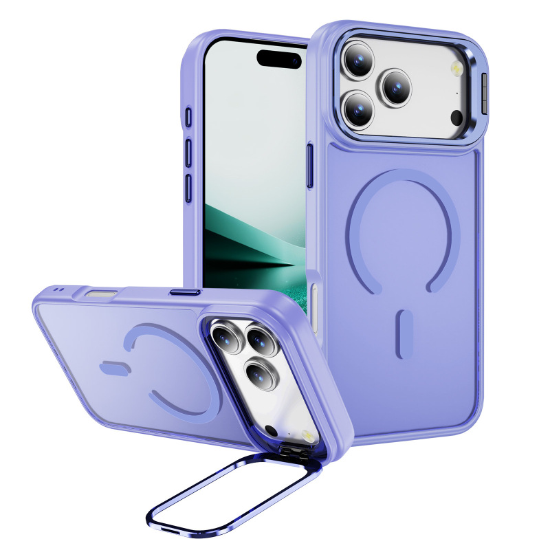 Appleのスマホケースに適しています。軽くて高級感のある肌触り、磁気吸着式の隠しレンズホルダー付きiPhone17pro用スマホケース。|undefined