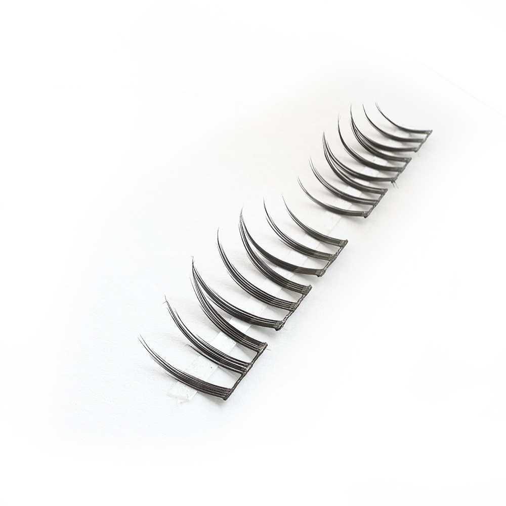 Fábrica directa venta en caliente al por mayor pestañas falsas trilogía bajo las pestañas de flores de sol productos semiacabados puros pestañas salvajes