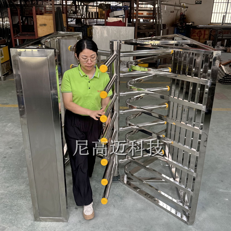 演唱会场馆单向入口旋转半高闸机影剧院全高三辊闸成品导向门厂家